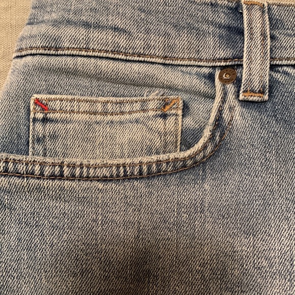 Marine Layer Original Slim in Medium Light Indigo Women Jeans - Picture 4 of 14